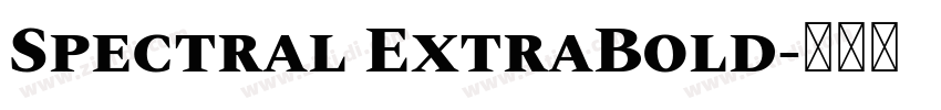 Spectral ExtraBold字体转换